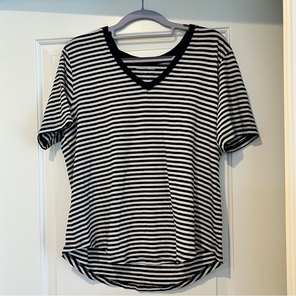 Universal Standard V Rex in Navy stripe - size 10-12